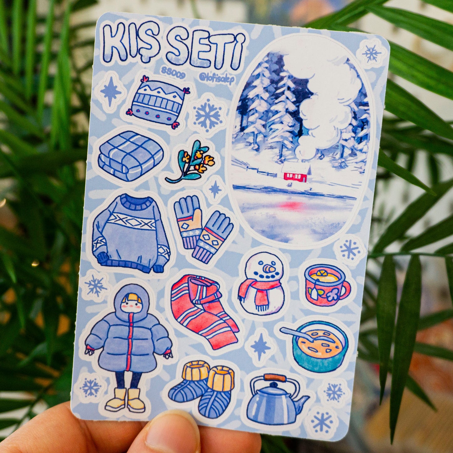 Mevsimler Sticker Sayfaları Seti
