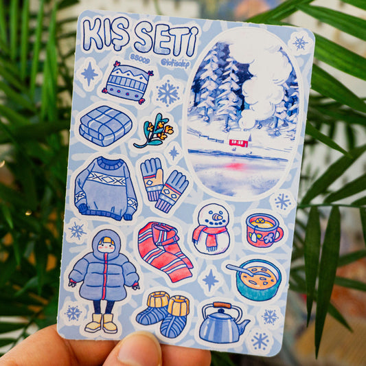 Kış Seti - Sticker Sayfası