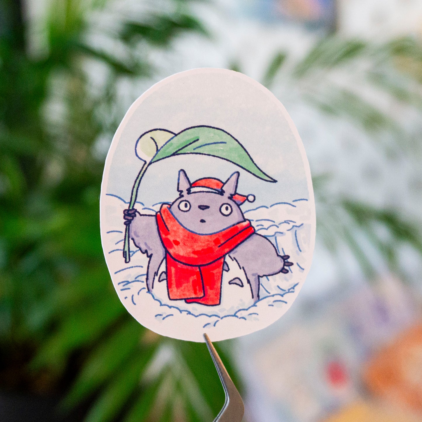 Totoro Kış - Sticker Sayfası