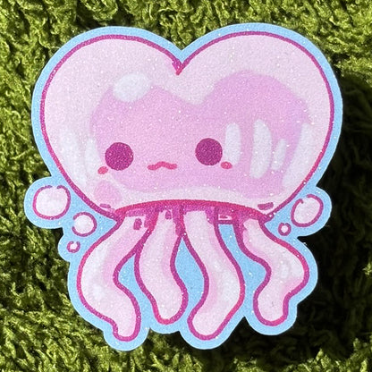 Kalp Denizanası - Sticker
