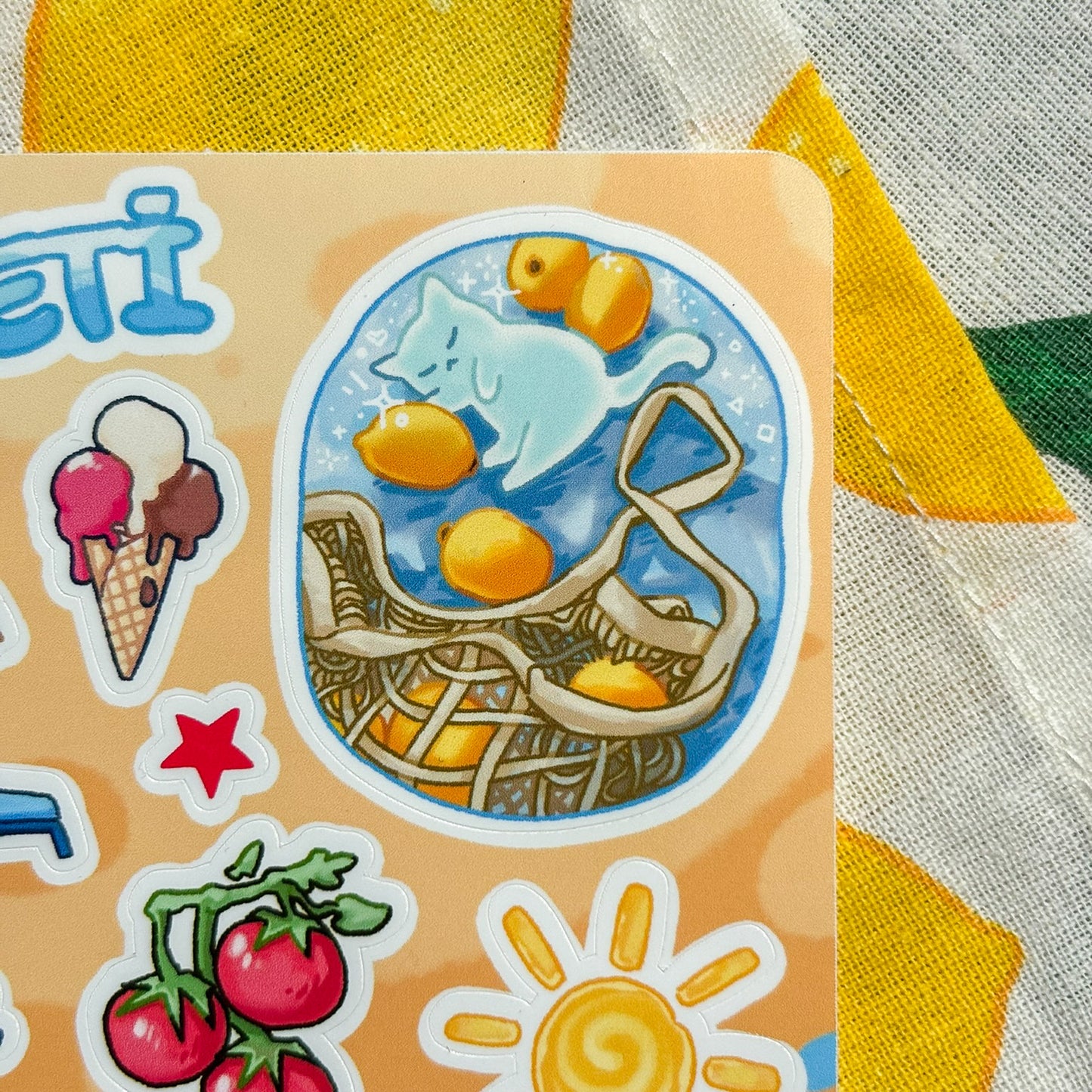 Yaz Seti - Sticker Sayfası
