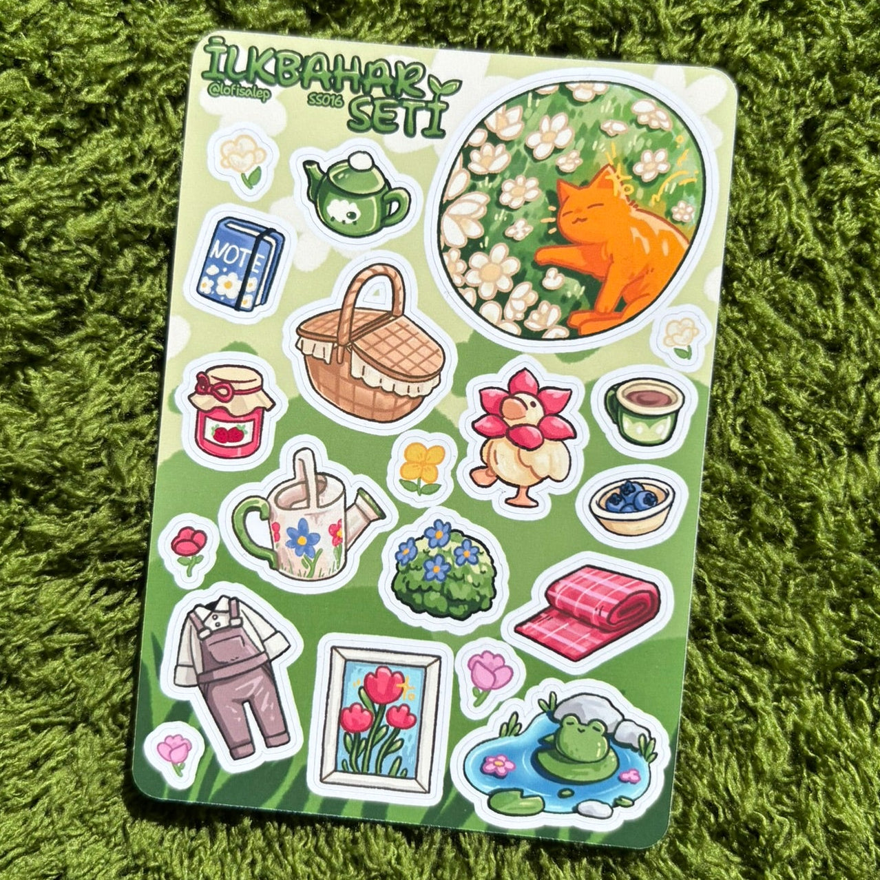 İlkbahar Seti - Sticker Sayfası