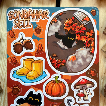 Sonbahar Seti - Sticker Sayfası
