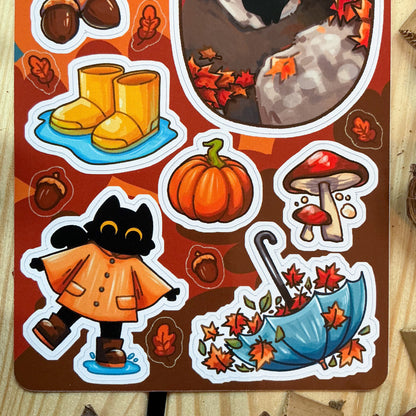 Sonbahar Seti - Sticker Sayfası