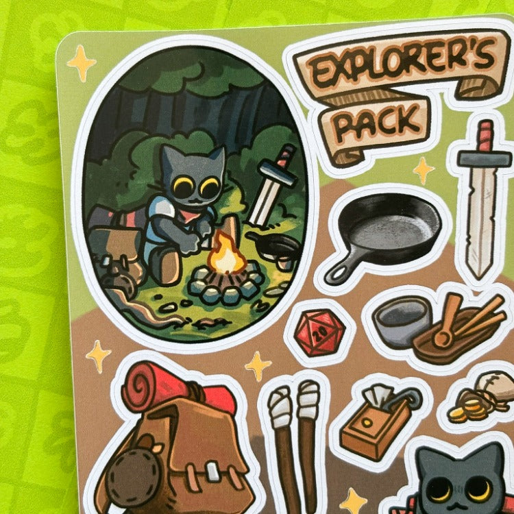 Explorer's Pack - Sticker Sayfası