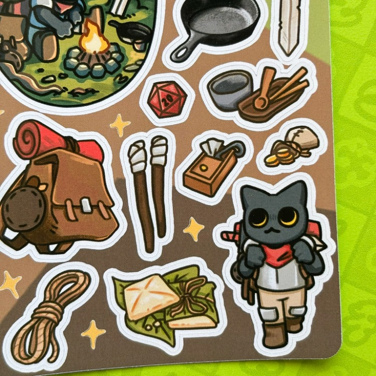 Explorer's Pack - Sticker Sayfası