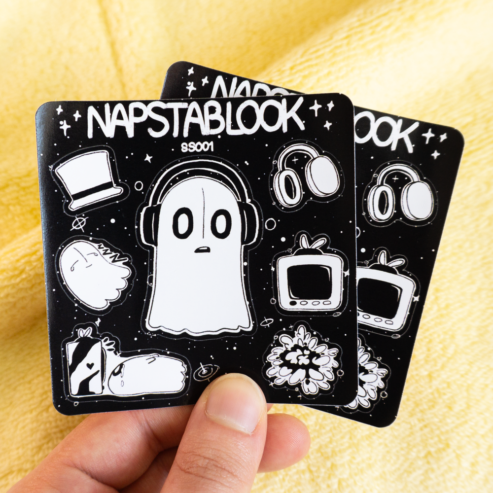 Napstablook - Sticker Sayfası